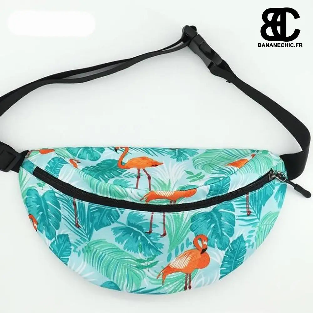 Sac banane motifs femme grande capacité - Turquoise - Banane
