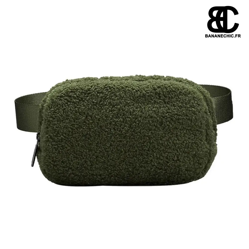 Sac Banane Moumoute Rose - Kaki - Sac Banane - Banane Chic ™