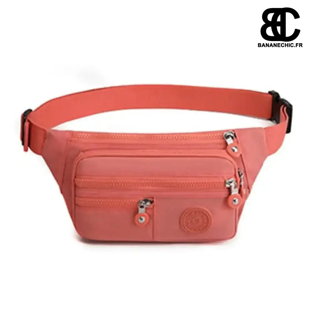 Sac Banane Multi Poche Unisexe - Corail - Sac Banane -