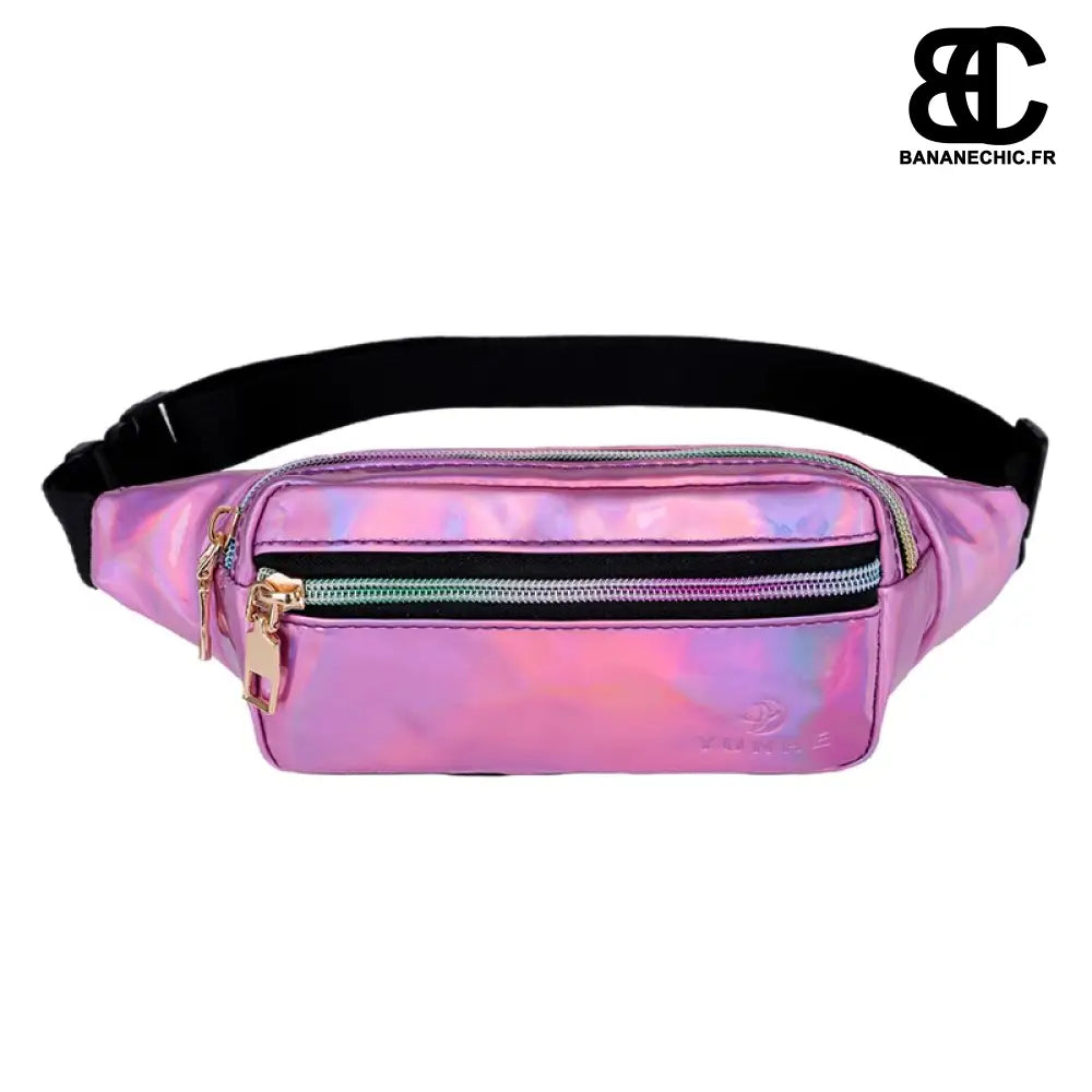 Sac banane néon holographique - Rose - Banane - Banane Chic