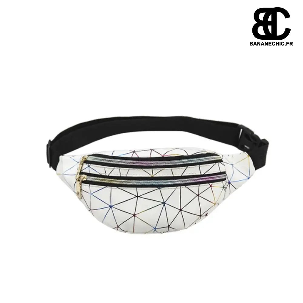 Sac banane néon holographique - Blanc - banane - Banane Chic