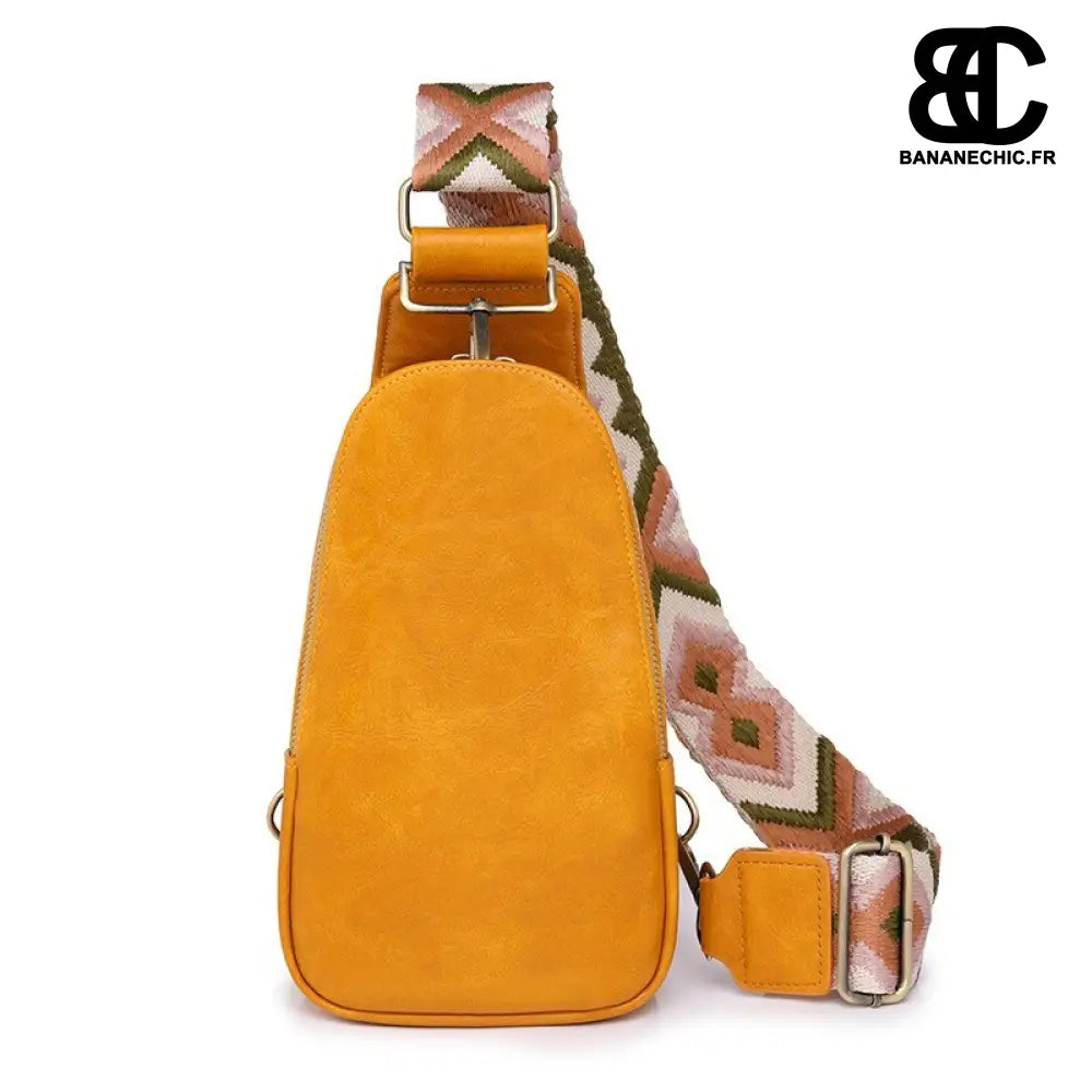 Sac Banane Noir Bandoulière - Jaune - Banane - Banane Chic ™