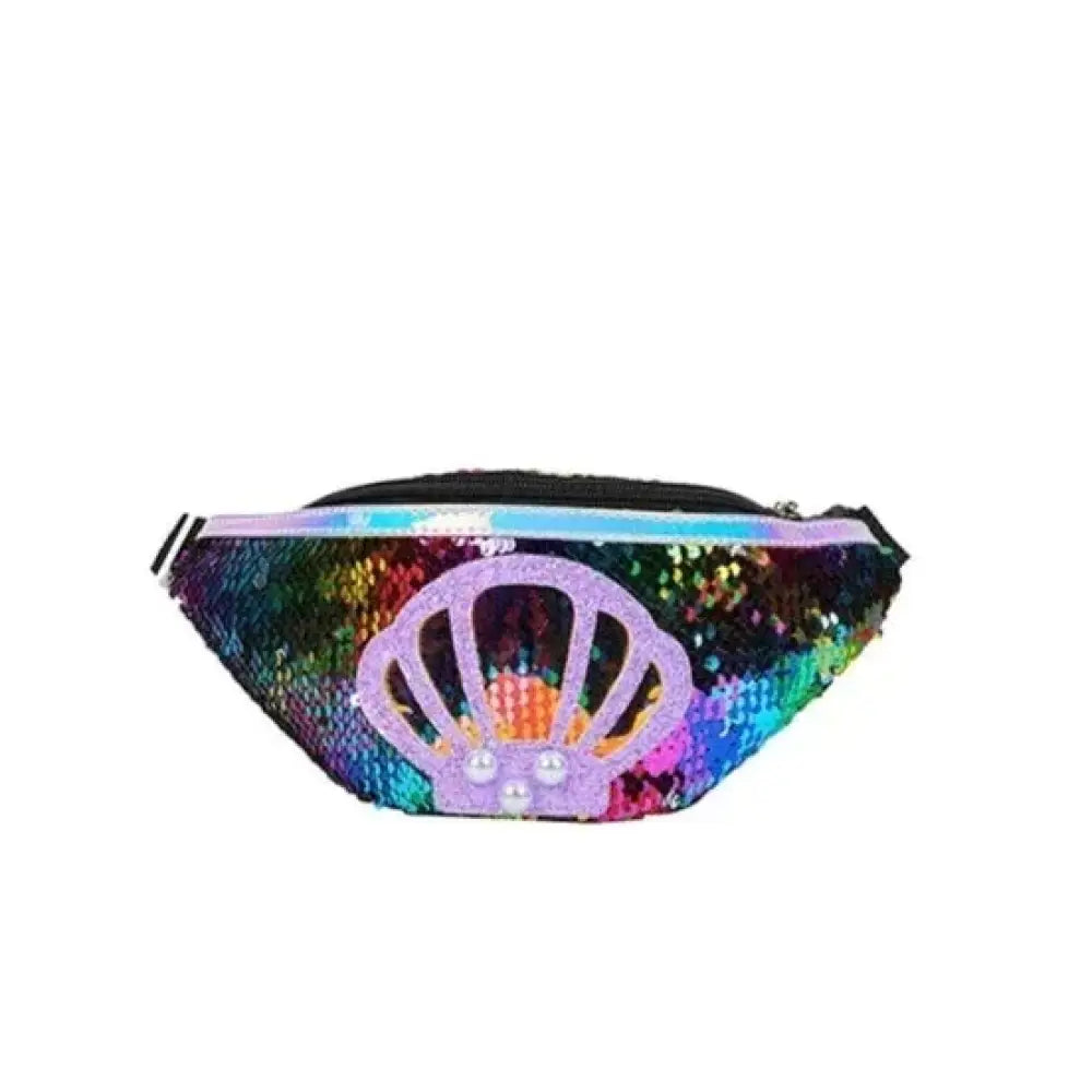 Sac banane paillettes coquillage - Noir - banane - Banane