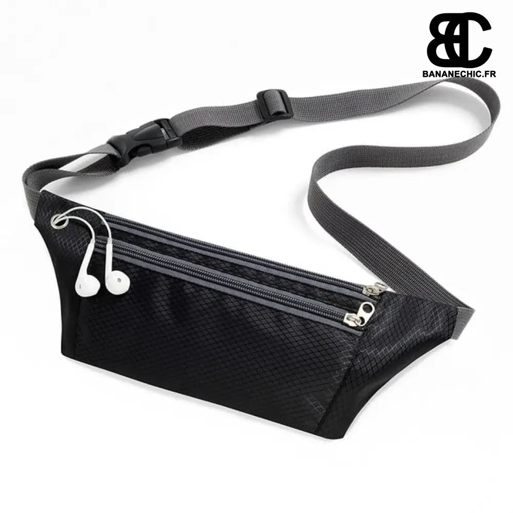 Sac banane plat slim - Noir - Banane - Banane Chic ™