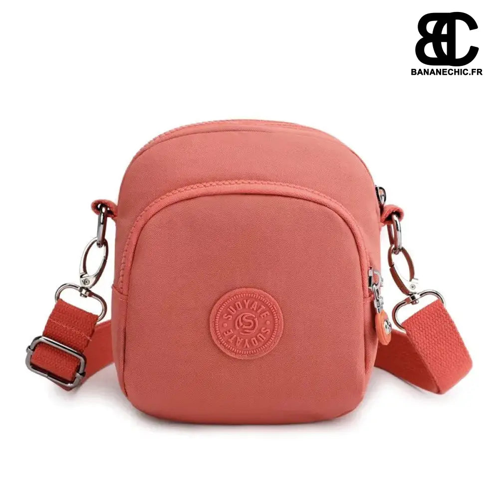 Sac banane Pocket femme cuir noir - Orange - Banane - Banane