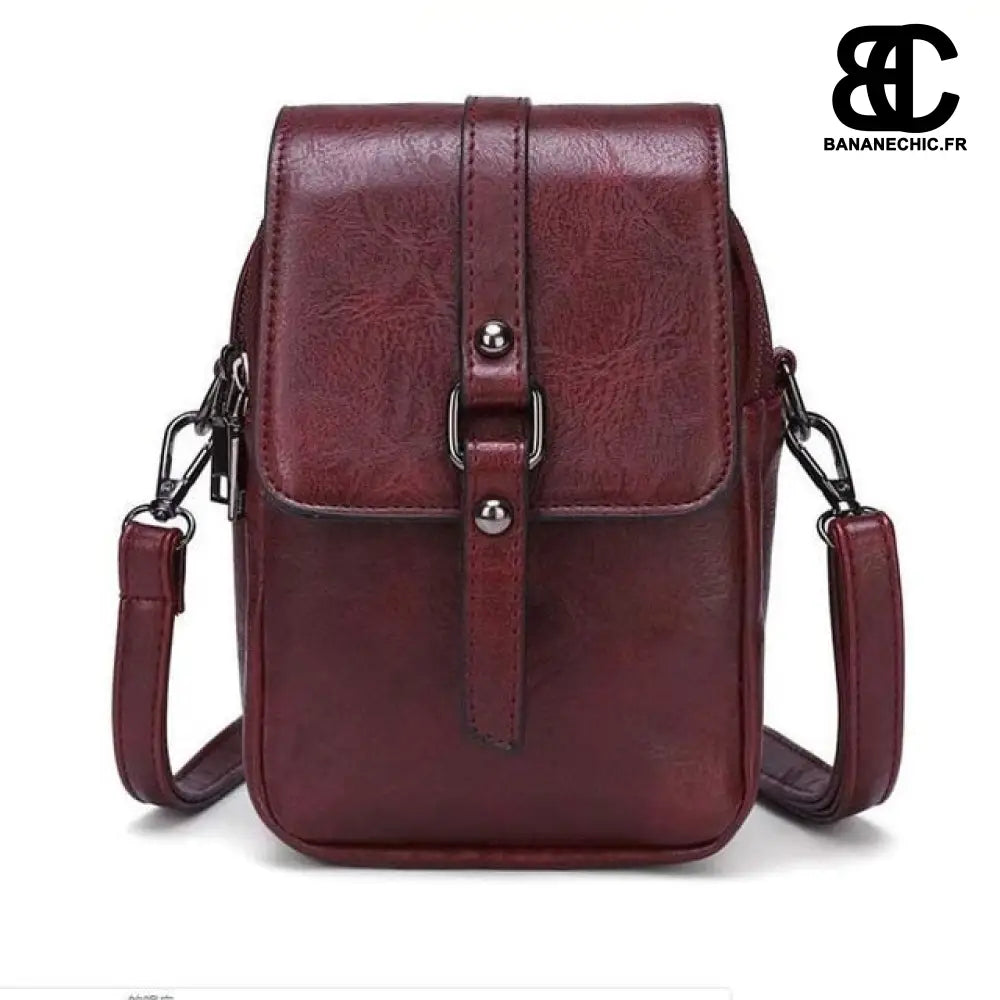Sac banane porté épaule - Bordeaux - Banane - Banane Chic ™