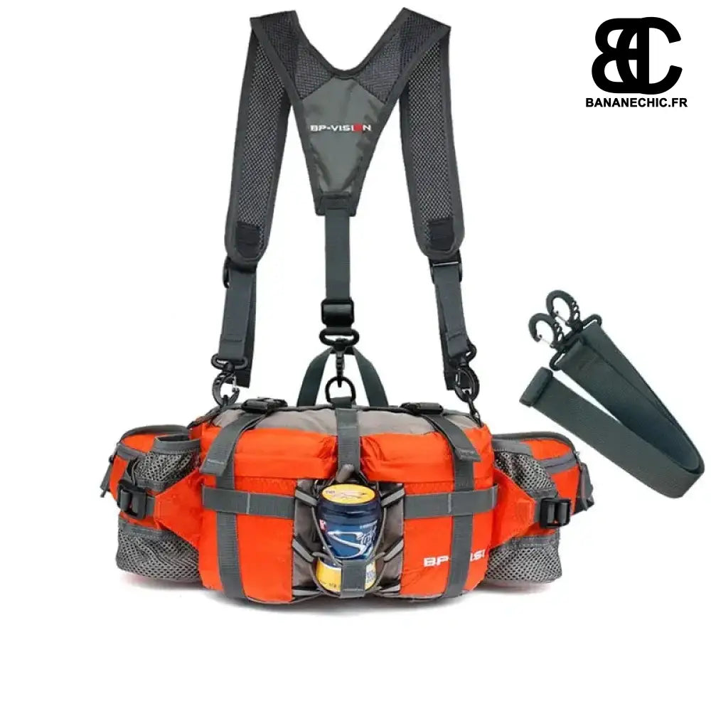 Sac Banane Randonée Léger et Pratique - Orange - Sac Banane