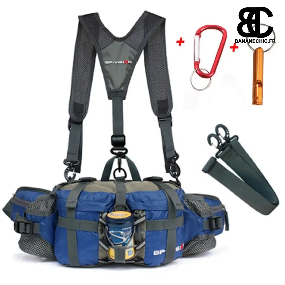 Sac banane randonnée grande taille - Bleu foncé - Banane -