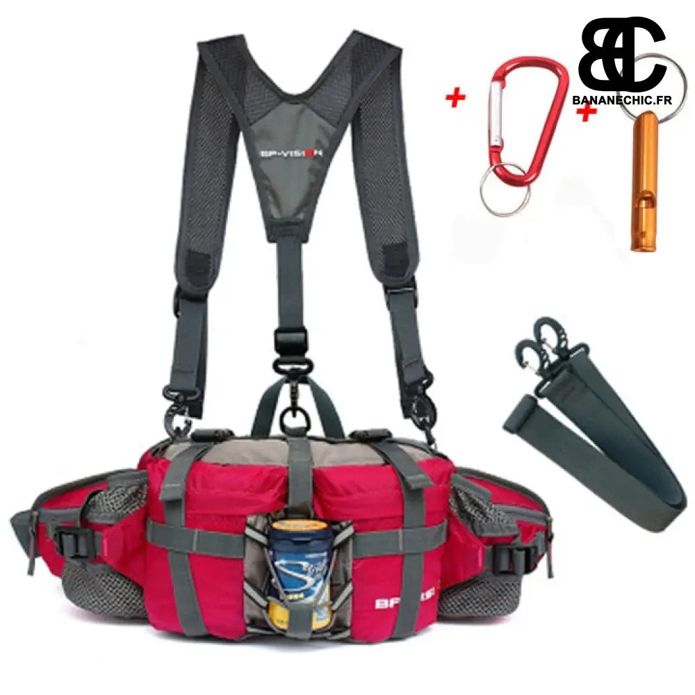 Sac banane randonnée grande taille - Magenta - Banane -