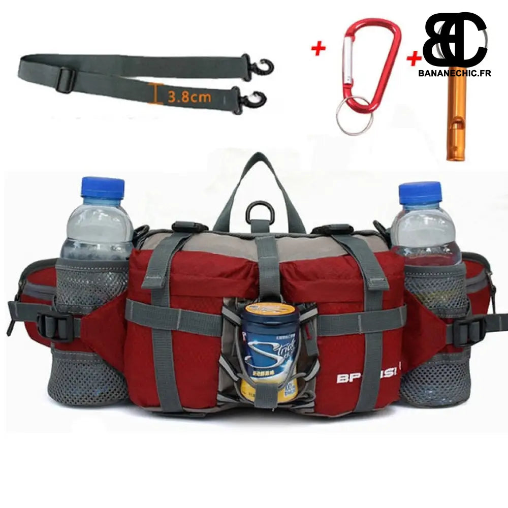 Sac banane randonnée grande taille - Bordeaux - Banane -