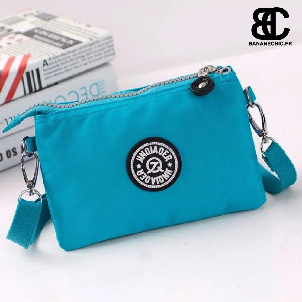 Sac banane rectangulaire noir - Bleu ciel - Banane - Banane