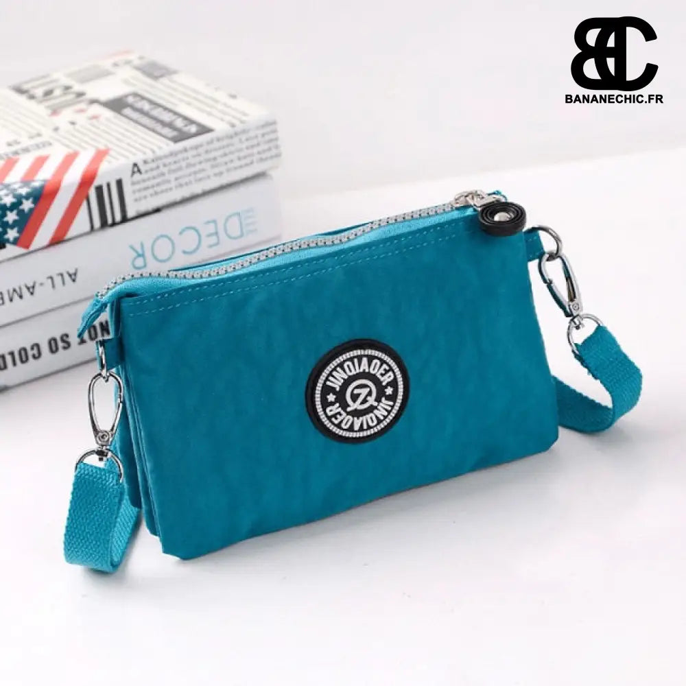 Sac banane rectangulaire noir - Turquoise - Banane - Banane