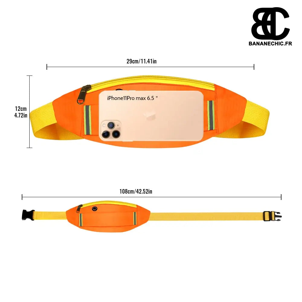 Sac banane réfléchissant fluo sport - Banane - Banane Chic ™