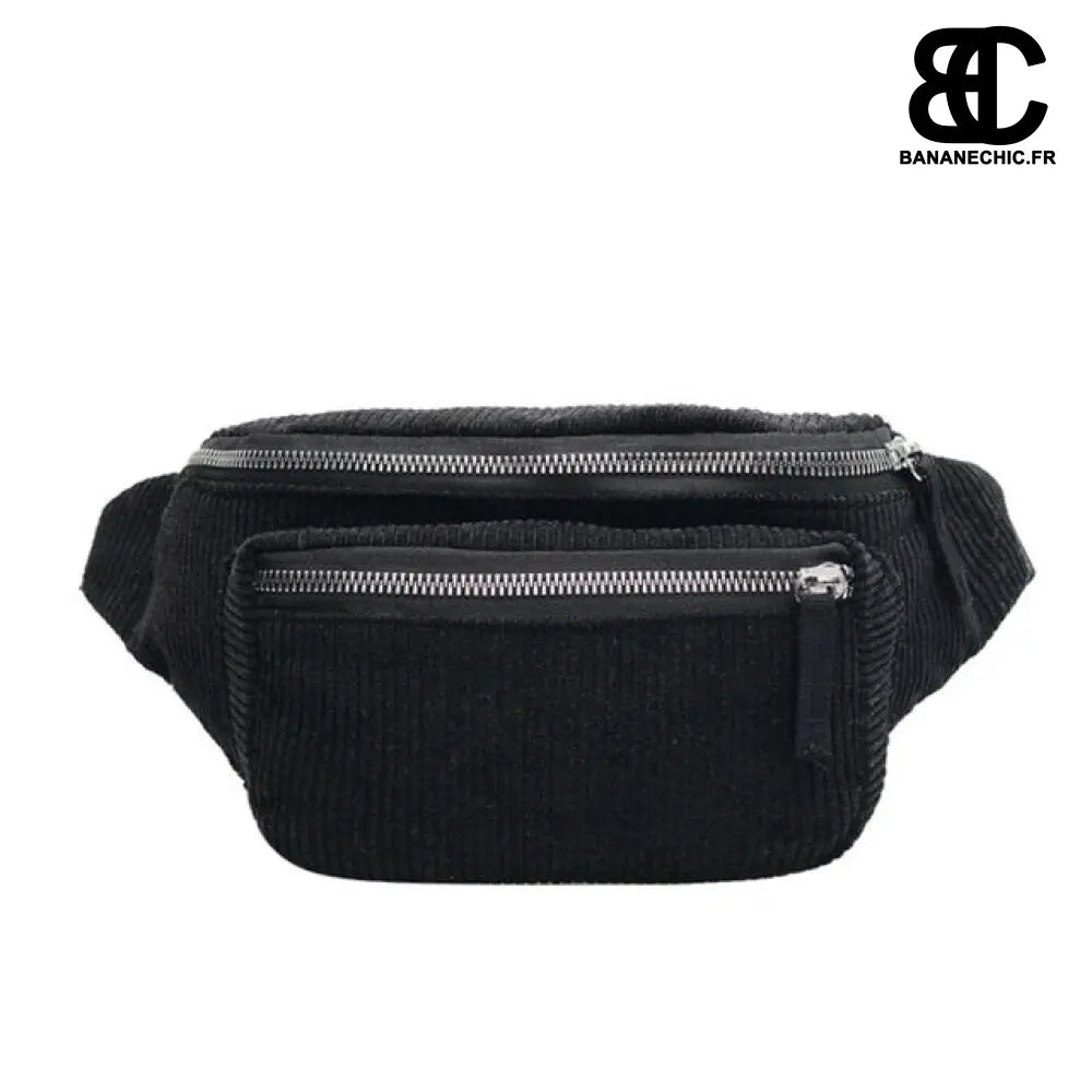 Sac banane rose pâle - Noir - Banane - Banane Chic ™