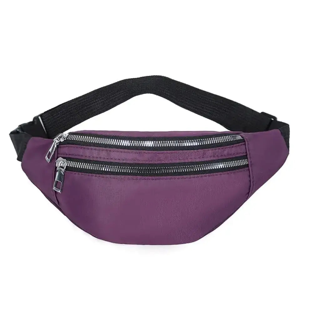 Sac Banane Simple Noir - Violet - Sac Banane - Banane Chic ™