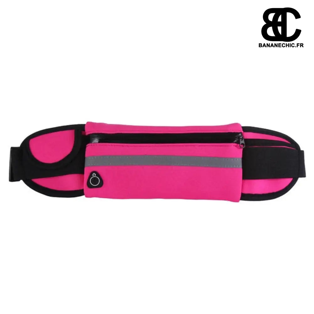 Sac banane sport-course à pied - Rose fluo - Banane - Banane