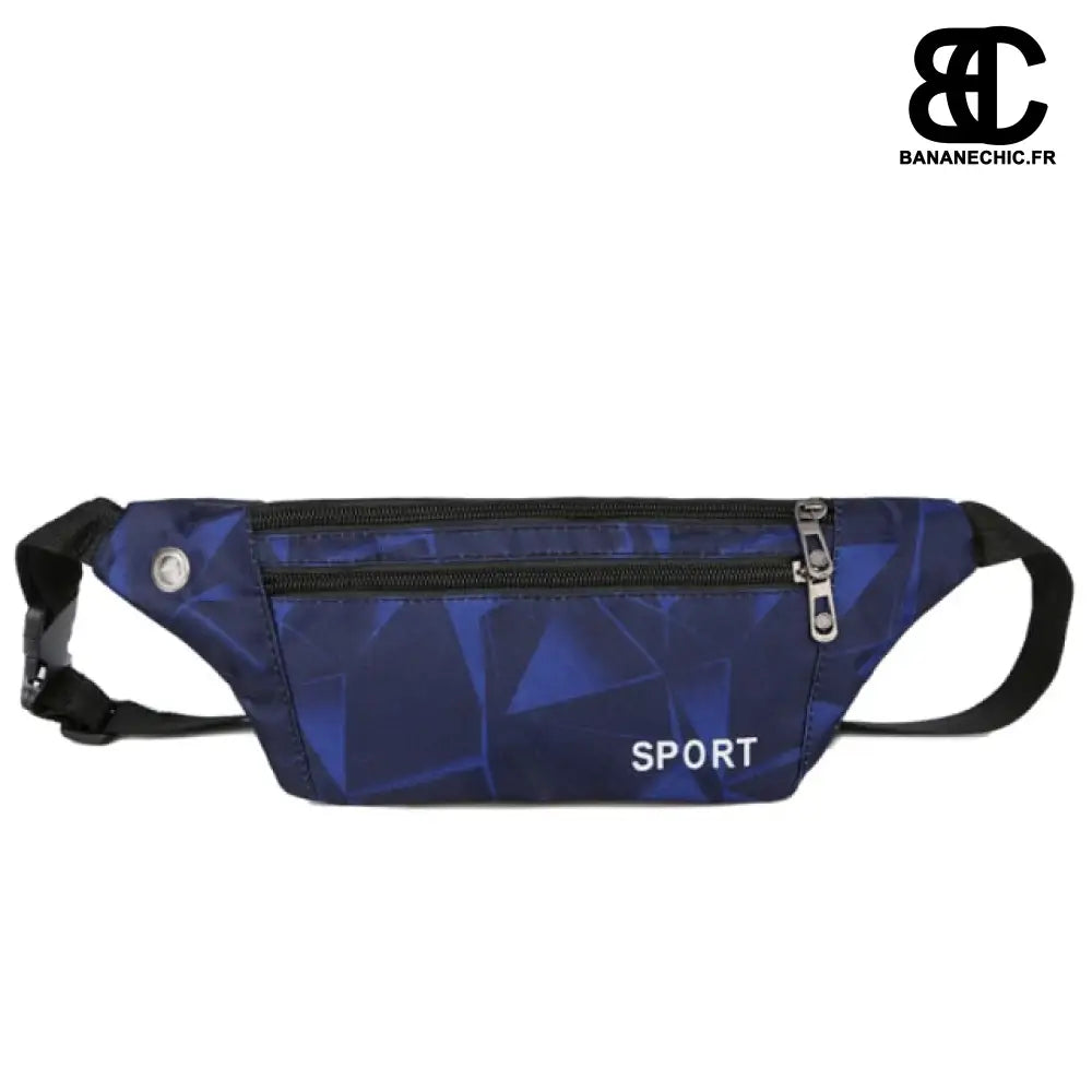 Sac banane sport écouteurs femme - Bleu foncé - Banane -