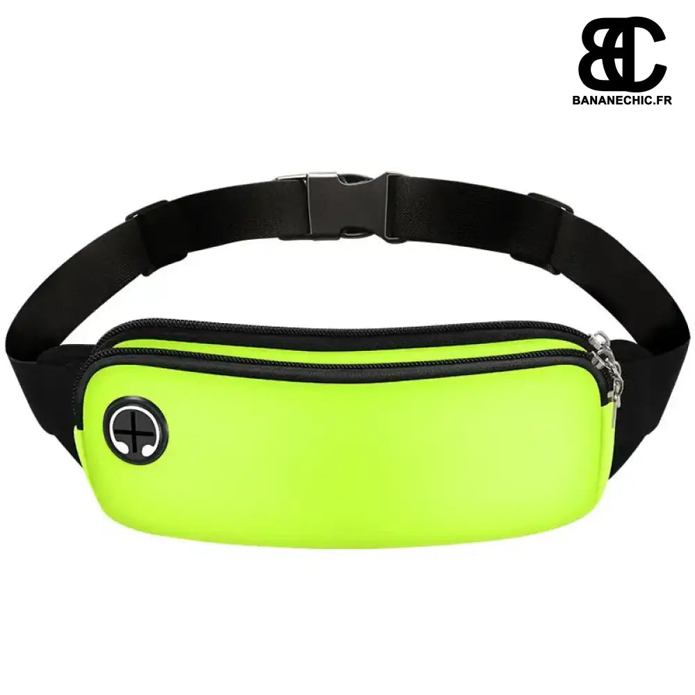Sac Banane Sport Femme - Sangle Réglable - Vert pomme - Sac