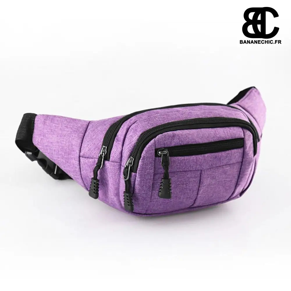 Sac banane sport tissu - Violet - Banane - Banane Chic ™