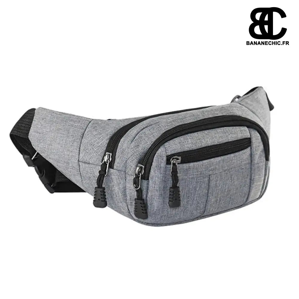 Sac banane sport tissu - Gris - Banane - Banane Chic ™