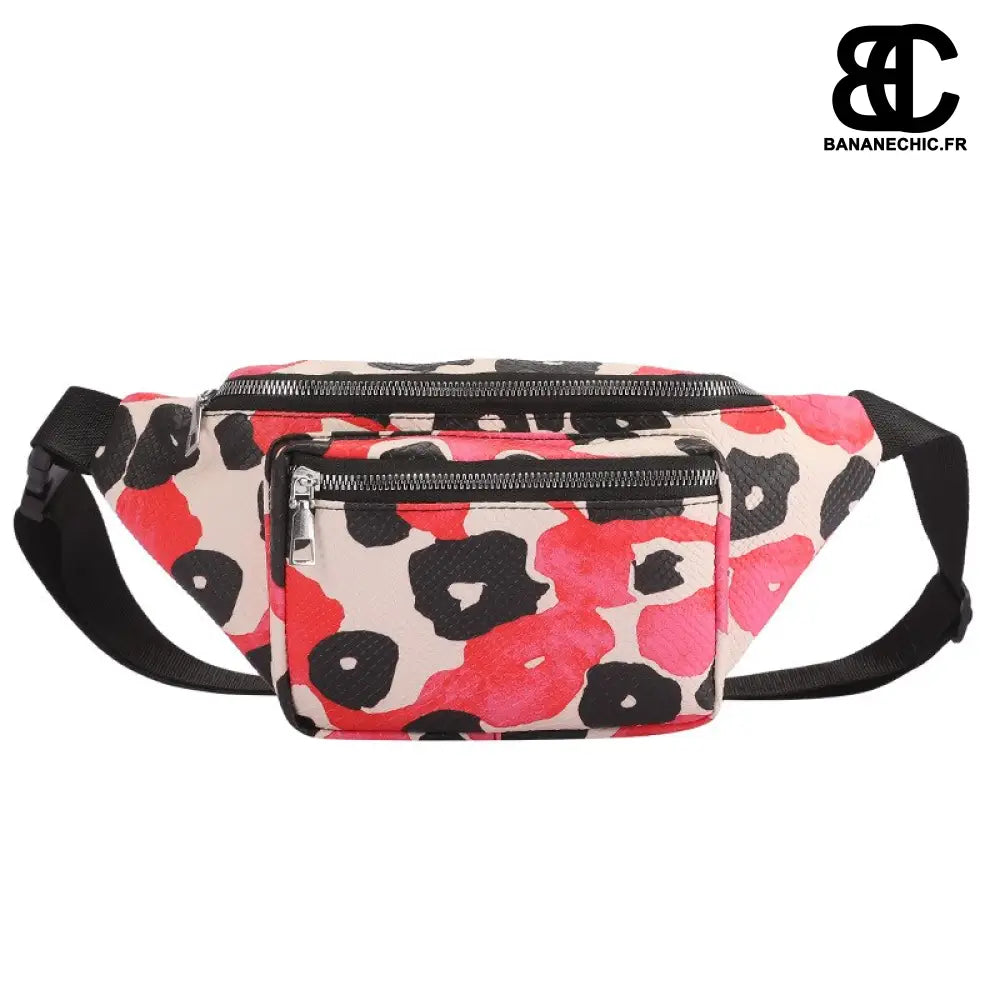 Sac banane stylé gris grand - Rose - Banane - Banane Chic ™