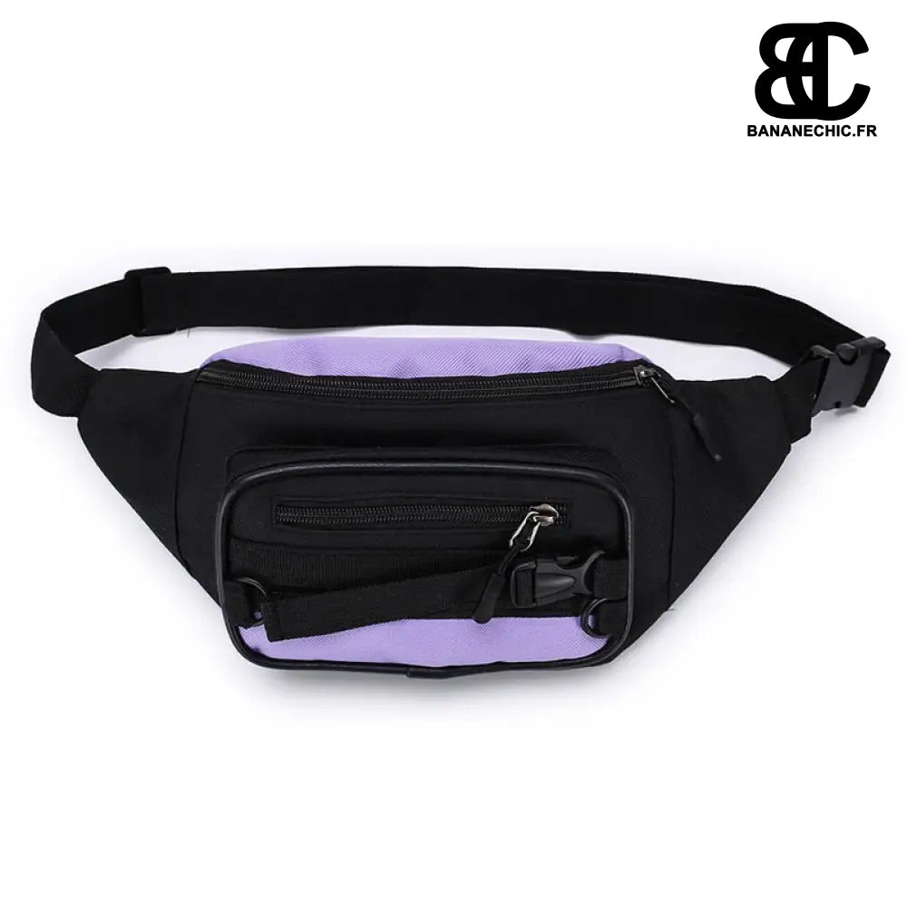 Sac Banane Style Rétro Vintage - Violet - Sac Banane -