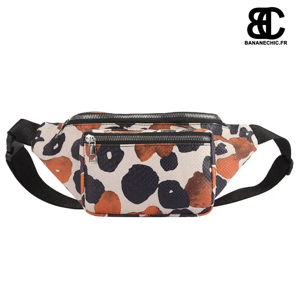 Sac banane stylé rose grand - Marron - Banane - Banane Chic