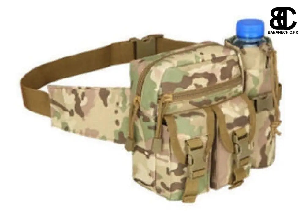 Sac banane tactique sport militaire - Camouflage marron -