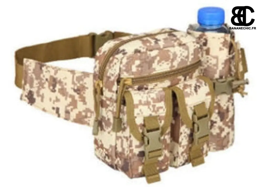Sac banane tactique sport militaire - Camouflage beige -