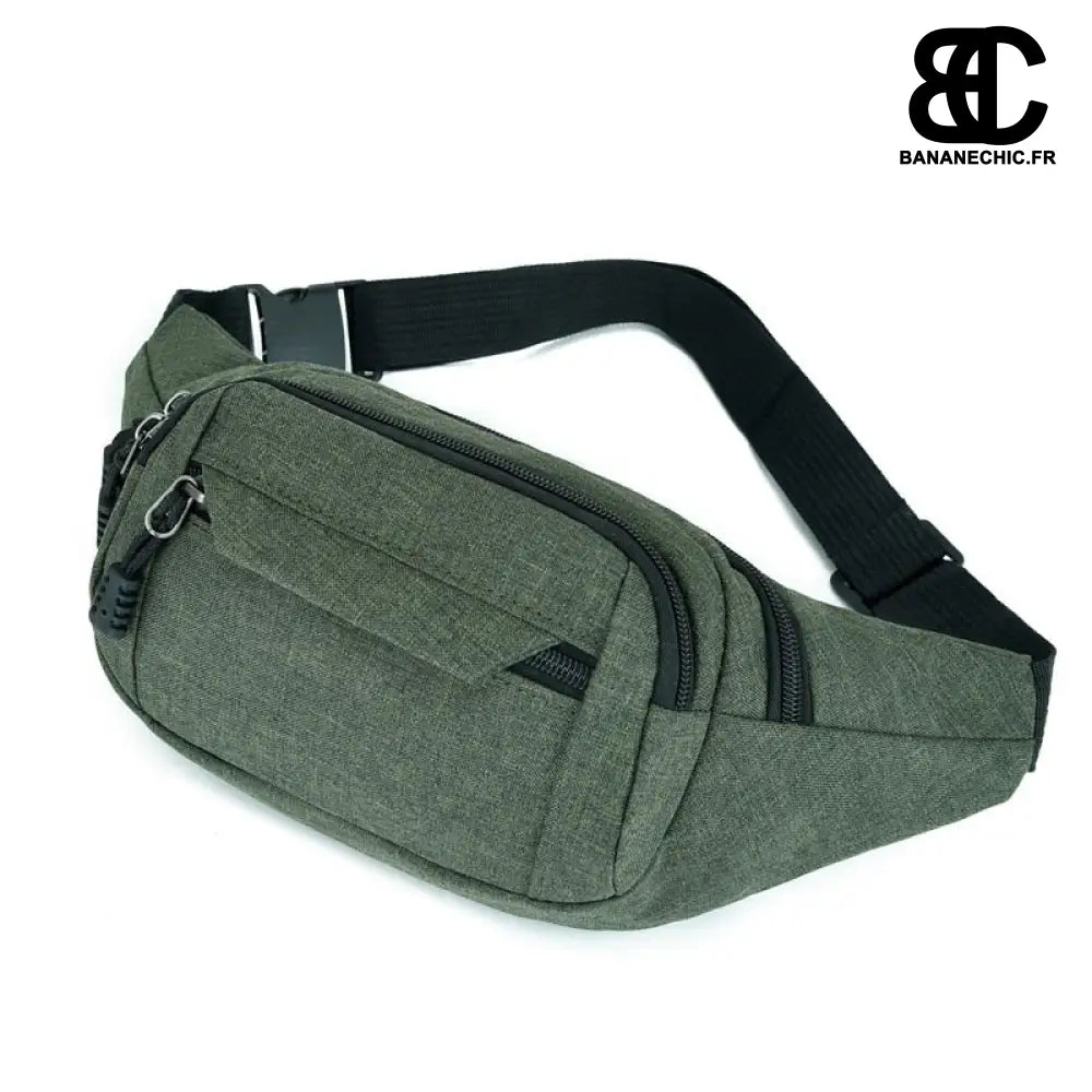 Sac Banane Tissu étanche - Kaki - Sac Banane - Banane Chic ™