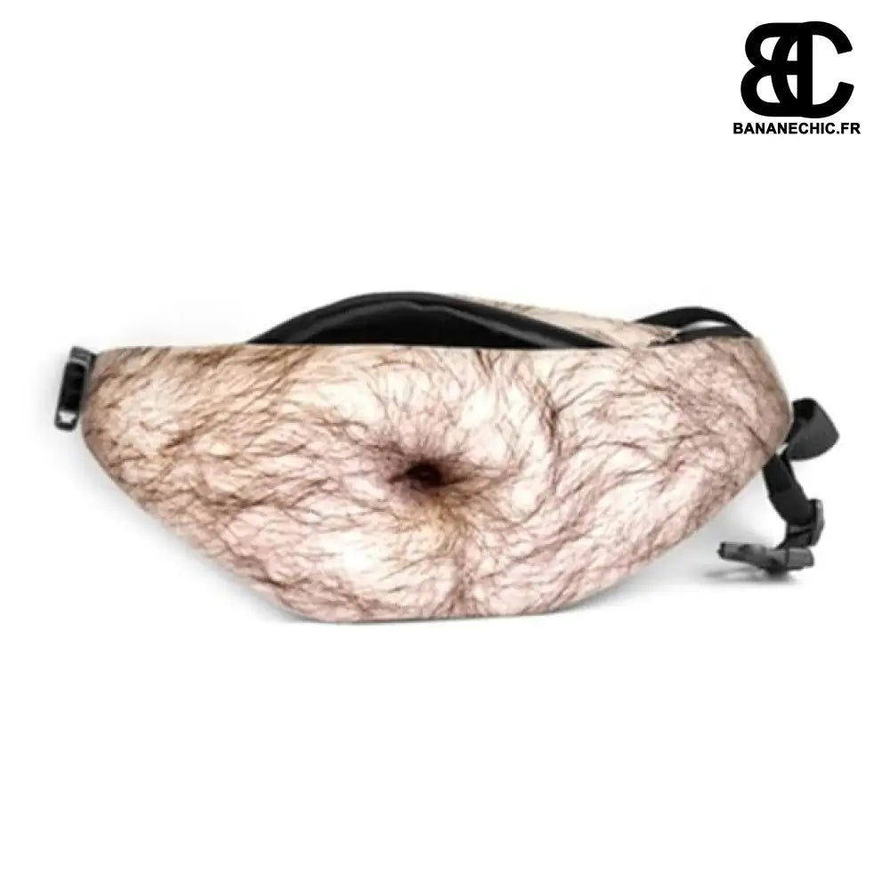 Sac banane ventre homme noir - Blanc - Banane - Banane Chic