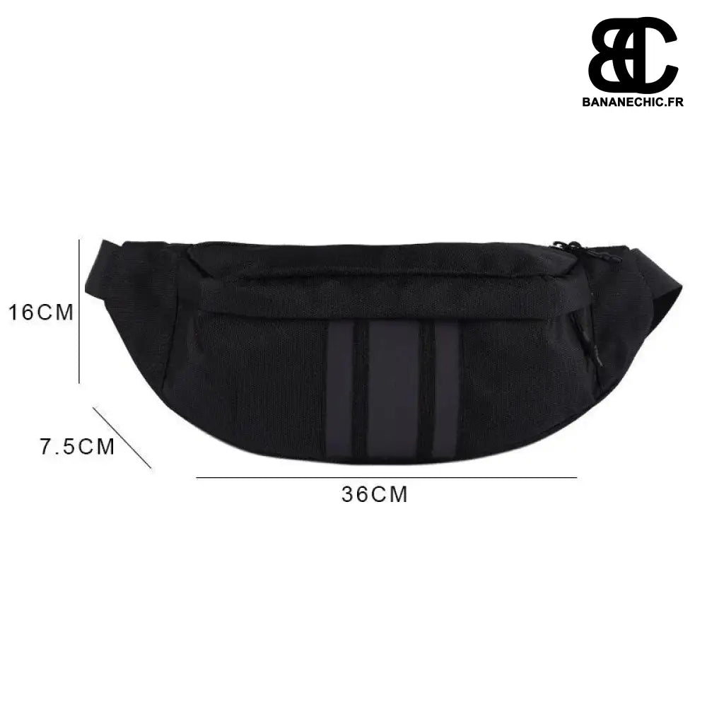 Sac bandoulière gris oversize - banane - Banane Chic ™