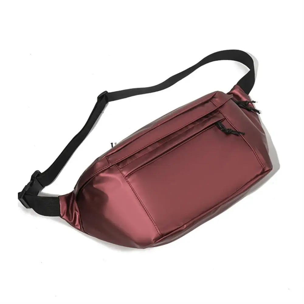 Sac bandoulière imperméable oversize - Burgundy Bag /