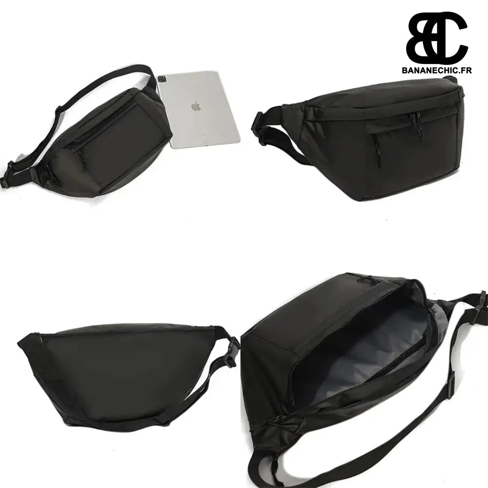 Sac bandoulière imperméable oversize - banane - Banane Chic