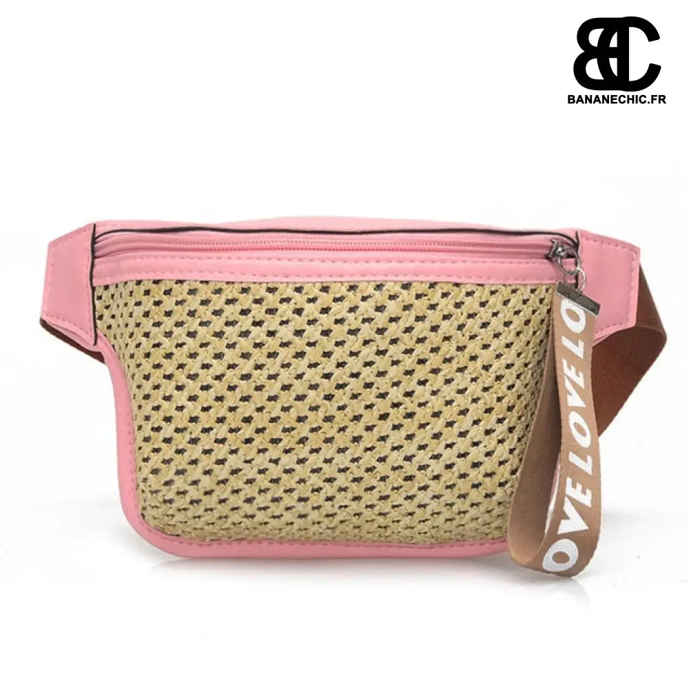 Sac femme paille banane - Rose - Banane - Banane Chic ™