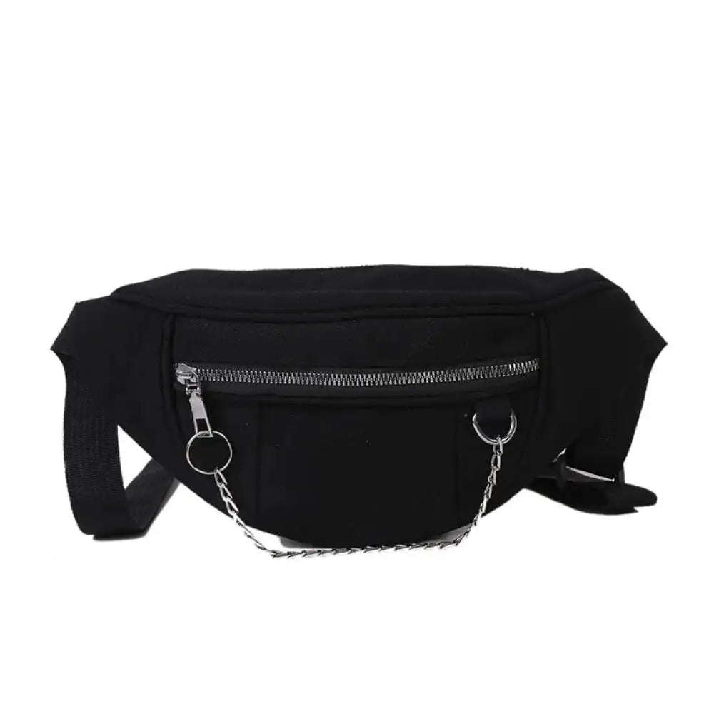 Sac oversize stylé chainette - Black - banane - Banane Chic