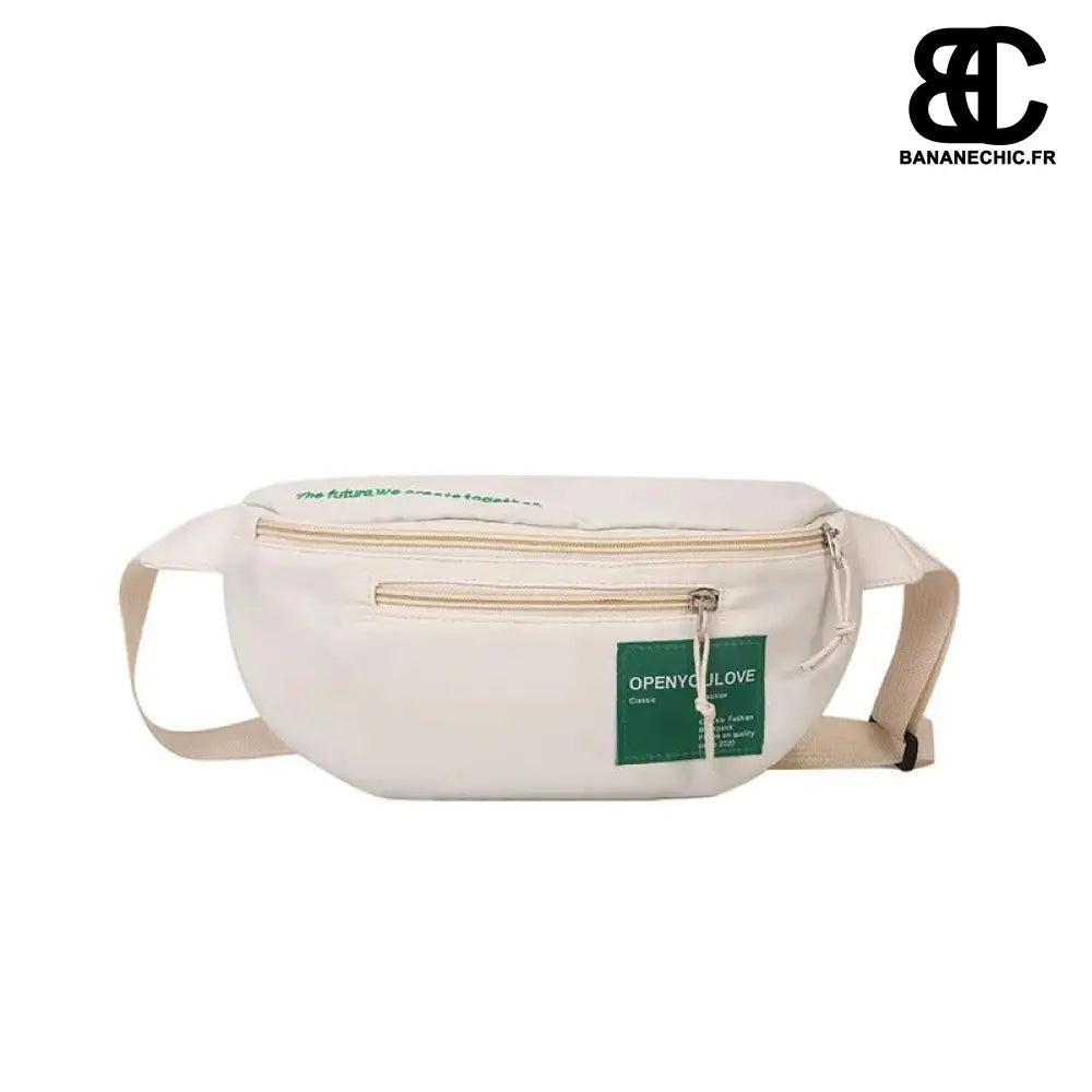 Sac toile oversize noir - White - banane - Banane Chic ™