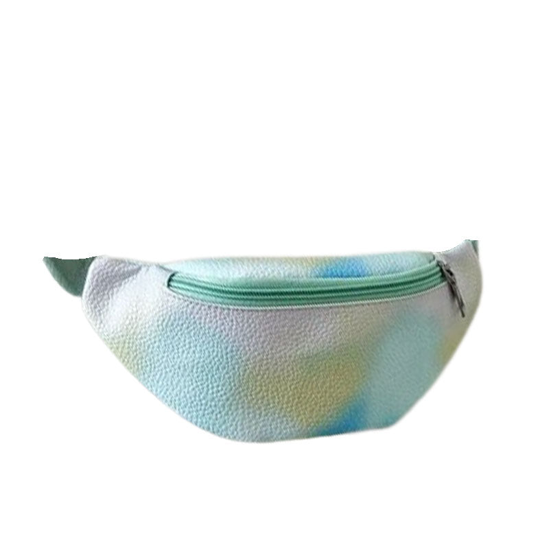 Sac banane enfant bleu sportswear, style urbain polyvalent