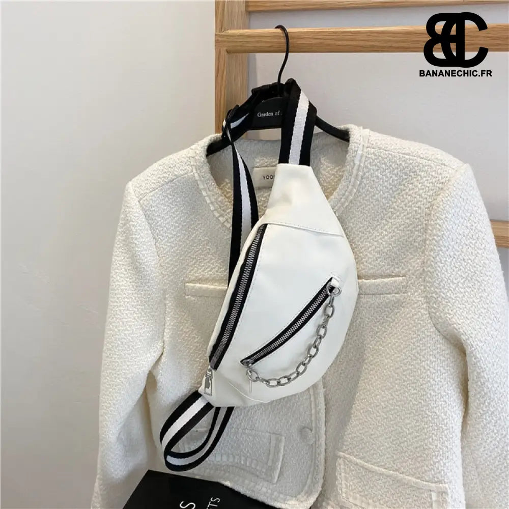 Sacoche banane blanc chic femme - White - banane - Banane