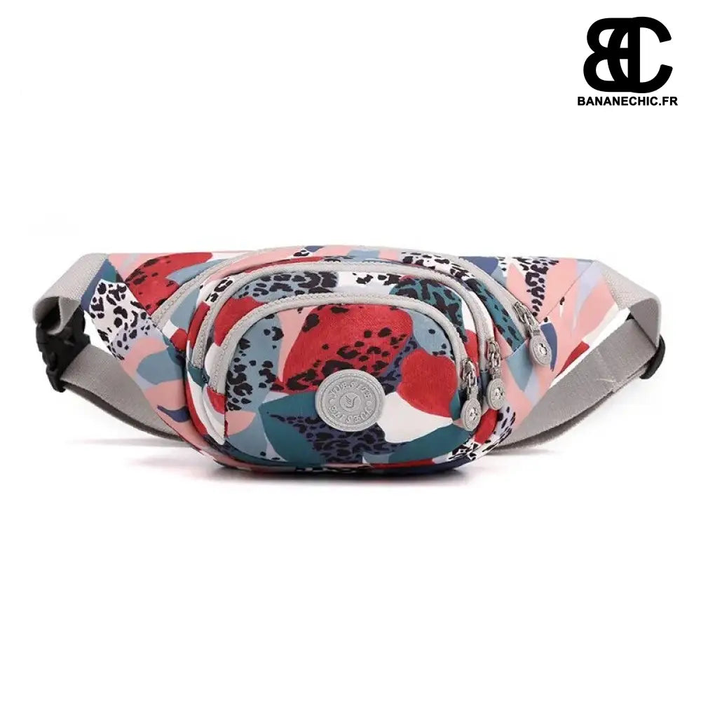 Sacoche Banane Imprimé Rétro Rose - banane - Banane Chic ™