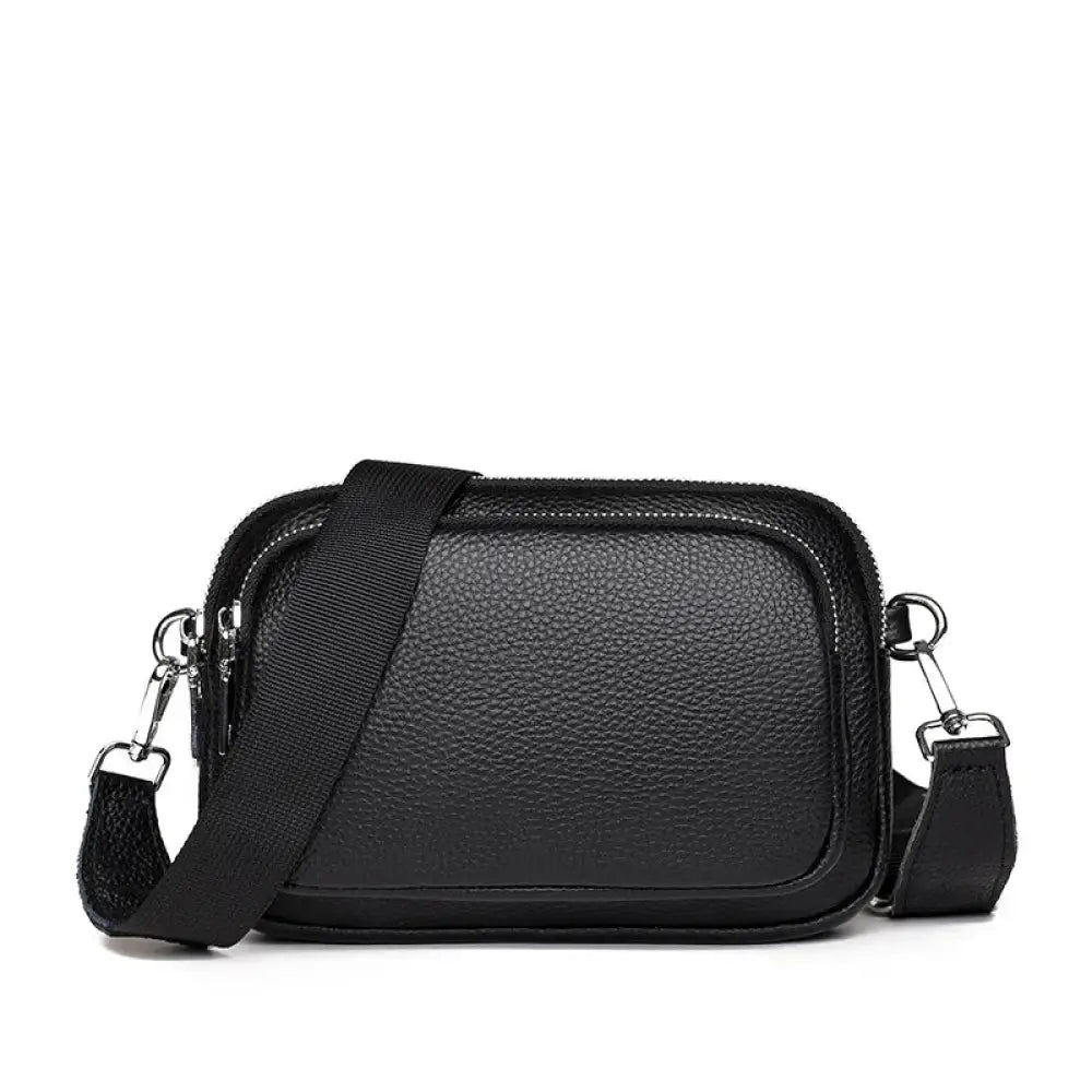 Sacoche bandoulière femme noir fashion - Noir - banane -