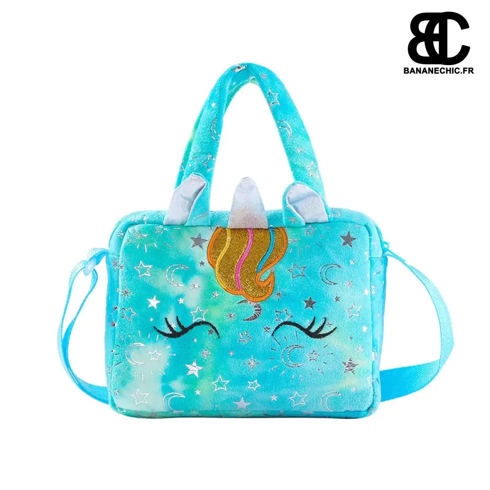 Sacoche bandoulière kawai fille rose - Bleu - banane -