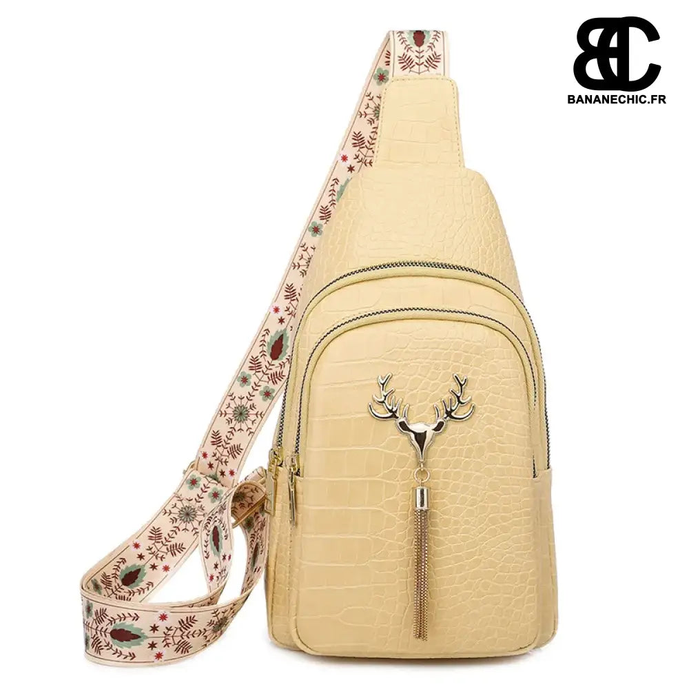 Sacoche bandoulière vert élégant - Jaune - banane - Banane