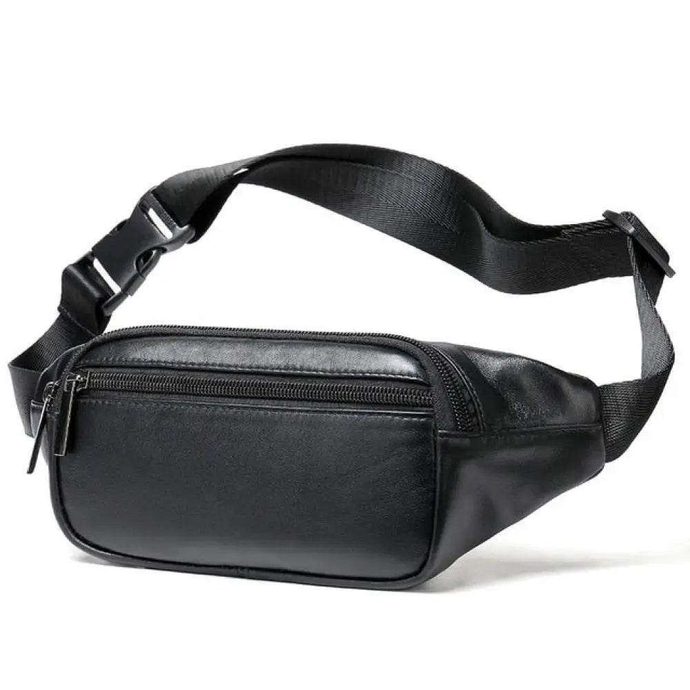 Sacoche Cuir Personnalisable - Noir - banane - Banane Chic ™