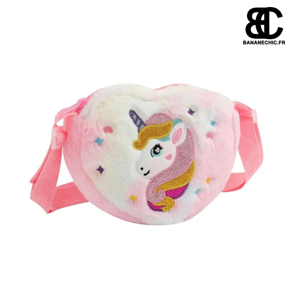 Sacoche licorne bandoulière rose - Blanc - banane - Banane