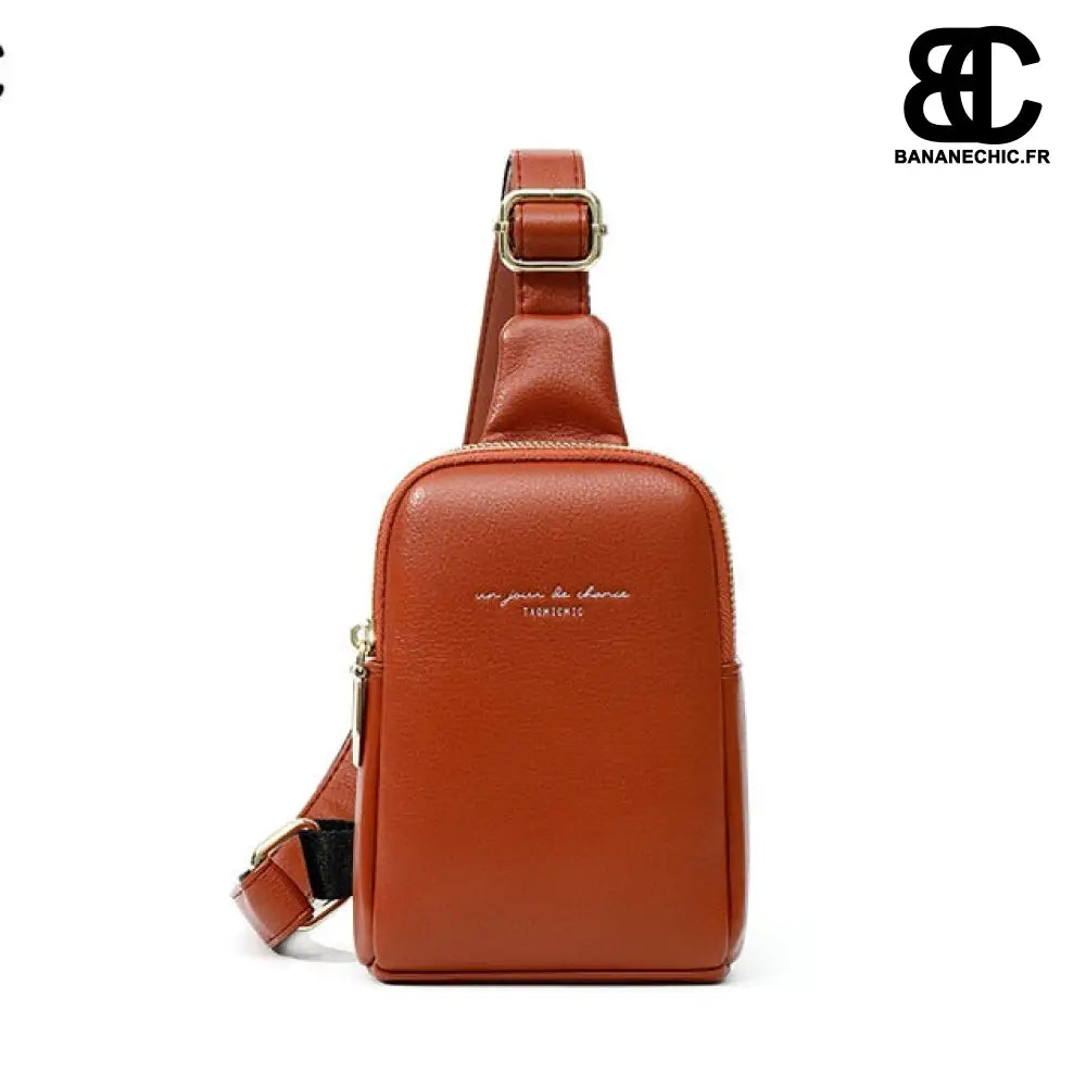 Sacoches banane cuir - Marron - Banane - Banane Chic ™