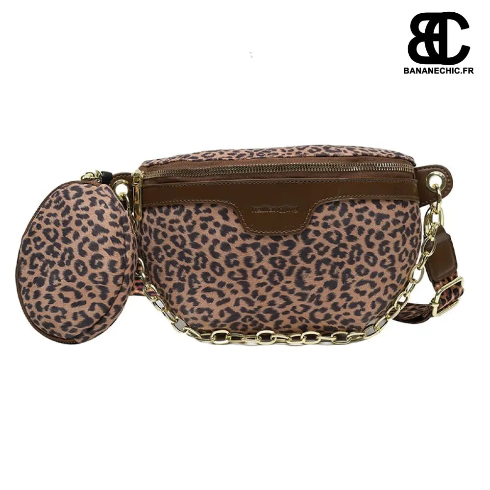 Sacoches banane femme léopard sauvage - Marron - banane -