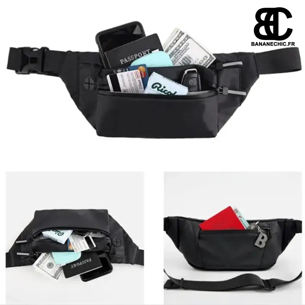 Sacoches banane noires - Sac Banane - Banane Chic ™