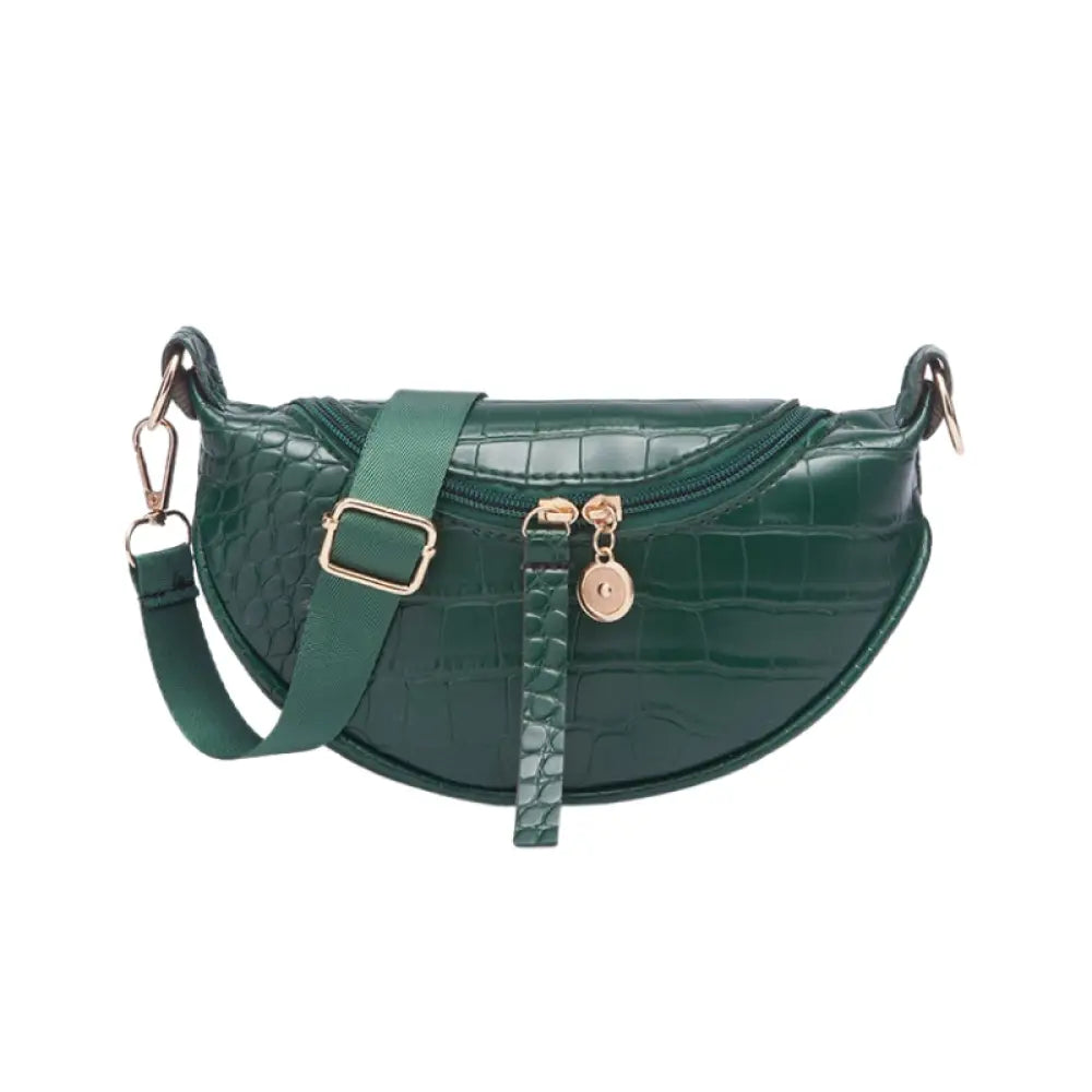 Sacoches en cuir femme - Vert - Sac Banane - Banane Chic ™