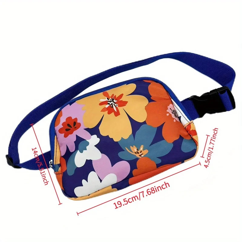 Sac Ceinture en toile imprimée Été – style urbain tendance